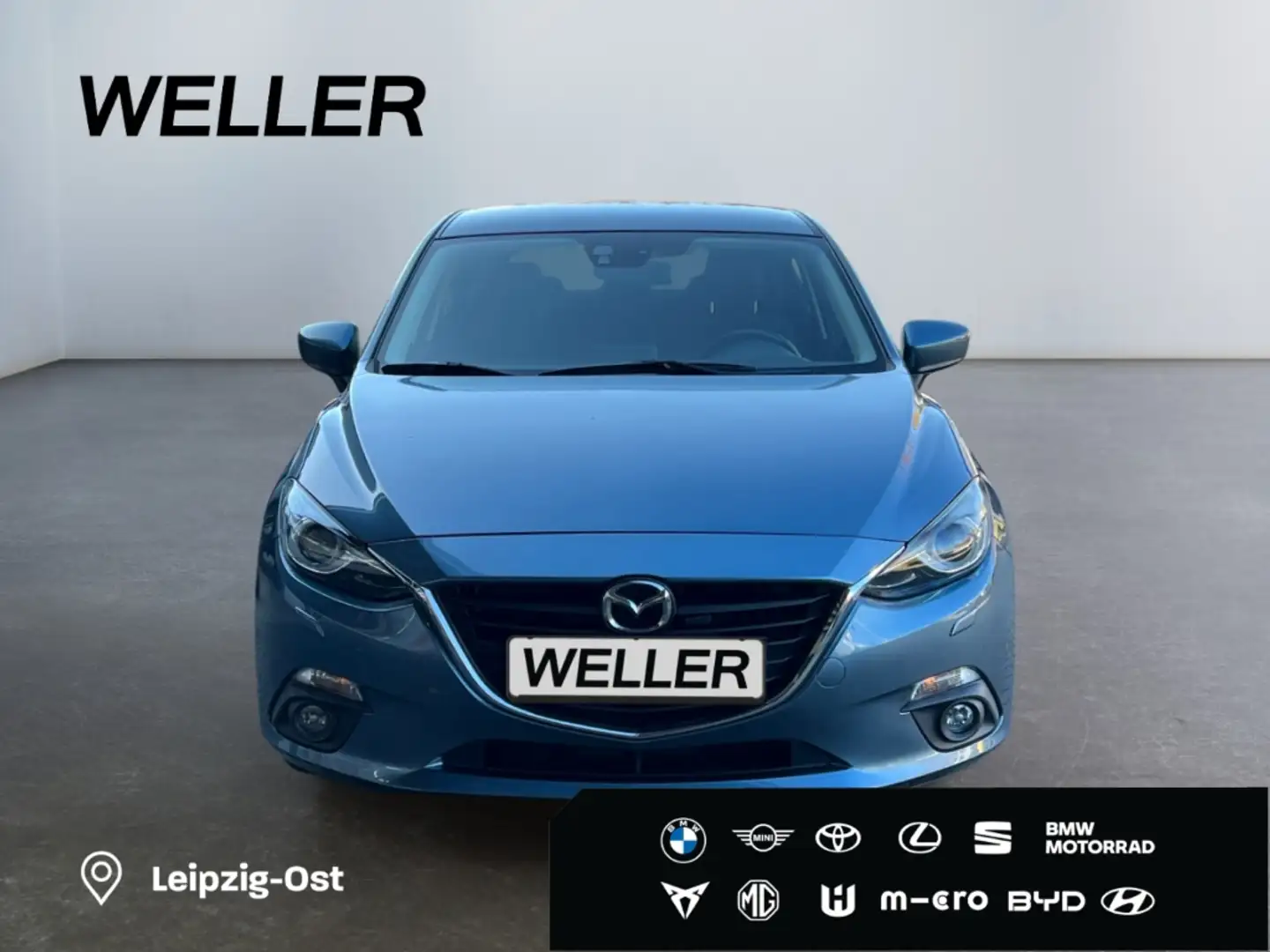 Mazda 3 SKYACTIV-G 120 NAKAMA *Navi*Teilleder*CAM*SHZ* Bleu - 2