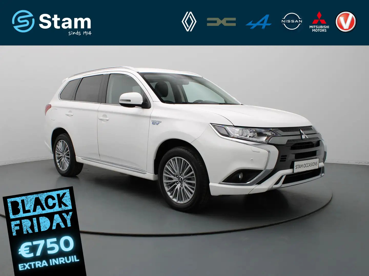 Mitsubishi Outlander 225pk PHEV Intense S Automaat Camera | Cruise | Na Blanc - 1