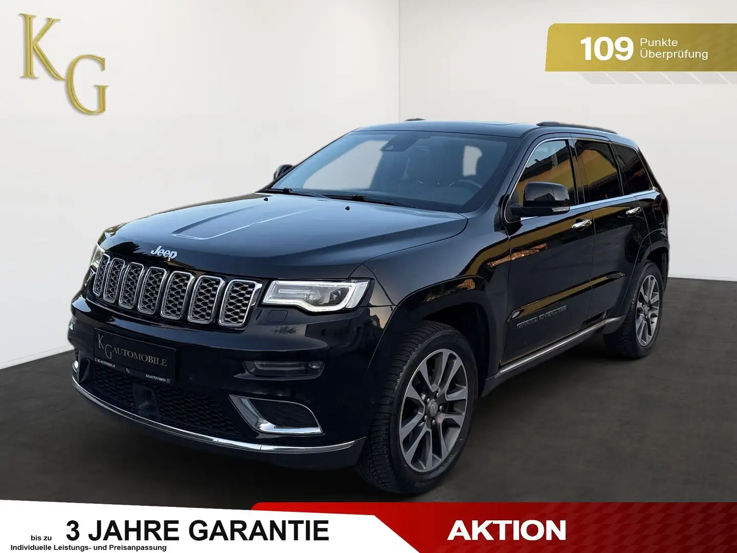Jeep Grand Cherokee 3,0 V6 CRD Facelift Summit ab ca. 223€ monatlich Schwarz - 1