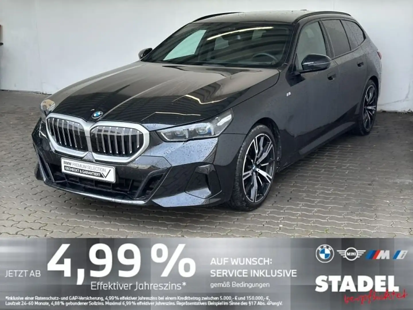BMW 520 i Touring M Sport Navi20ZollAHK.Pano.360°.ACC Schwarz - 2