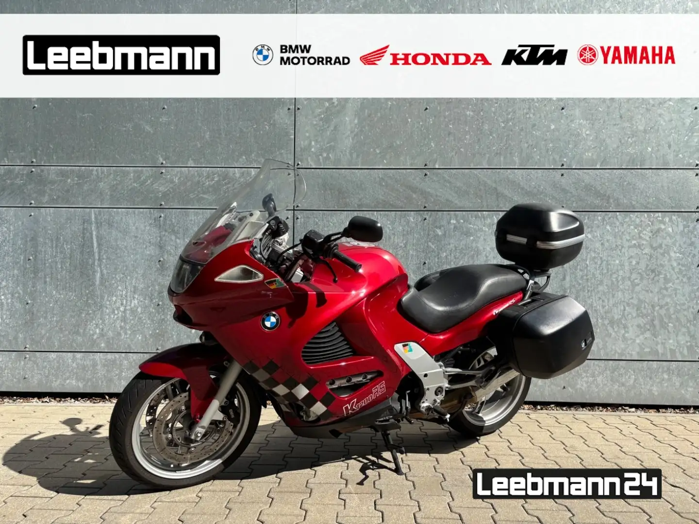 BMW K 1200 RS Topcase Seitenkoffer Kırmızı - 1