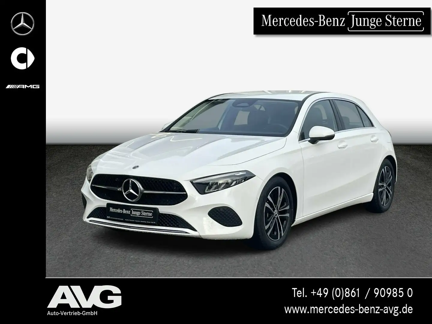 Mercedes-Benz A 180 A 180 KL Progressive RFK Klima LED MBUX SHZ Navi Weiß - 1