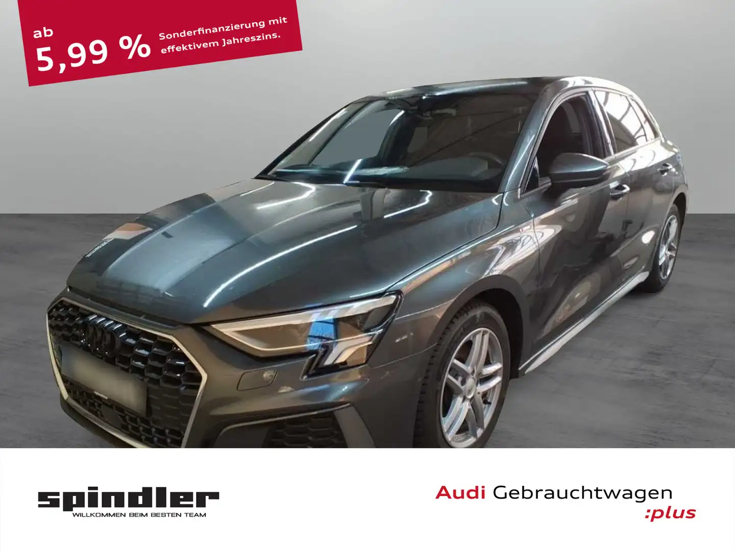 Audi A3 S-Line 35 TFSI S-tronic / Pano, B&O Gris - 1
