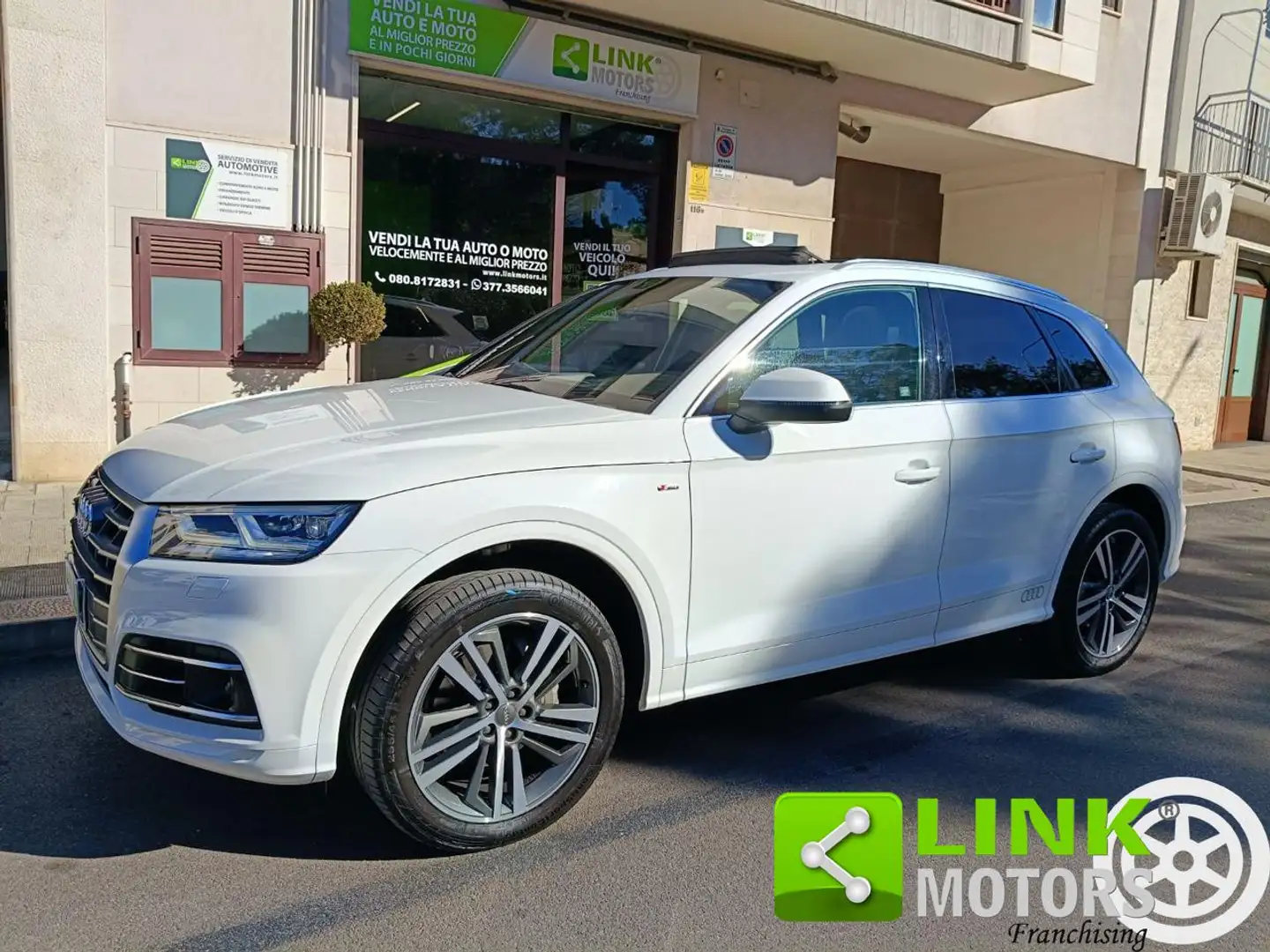 Audi Q5 2.0 TDI 190 CV quattro S tronic S line plus Blanc - 1