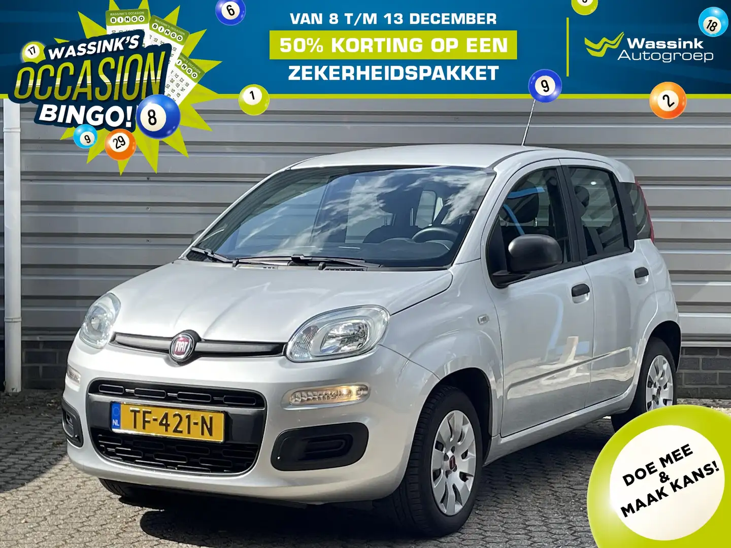 Fiat Panda TwinAir Turbo 80PK AUTOMAAT PopStar I Airco I Radi Grijs - 1