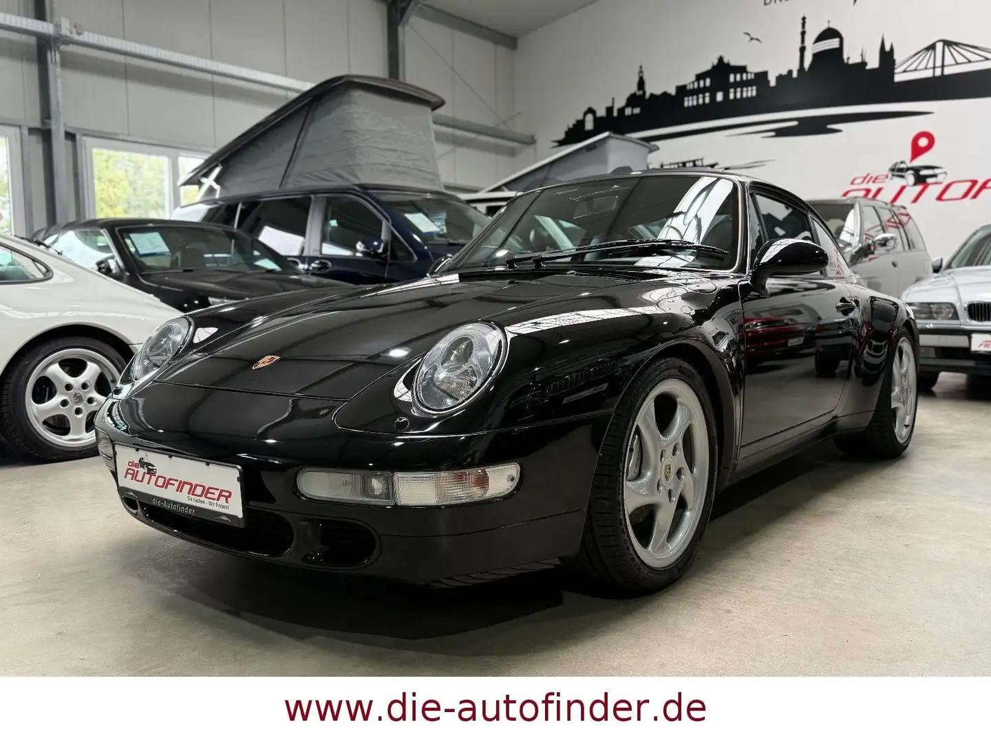 Porsche 993 Carrera 4 Coupé Turbositze,SSD,18"Alu,3.Hand Noir - 1