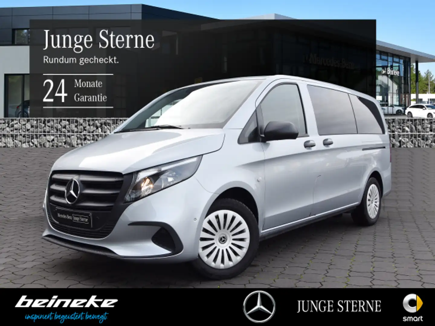 Mercedes-Benz Vito Vito 116 CDI Tourer PRO Lang Autom+Nav+9Sitz+KAM Silber - 1