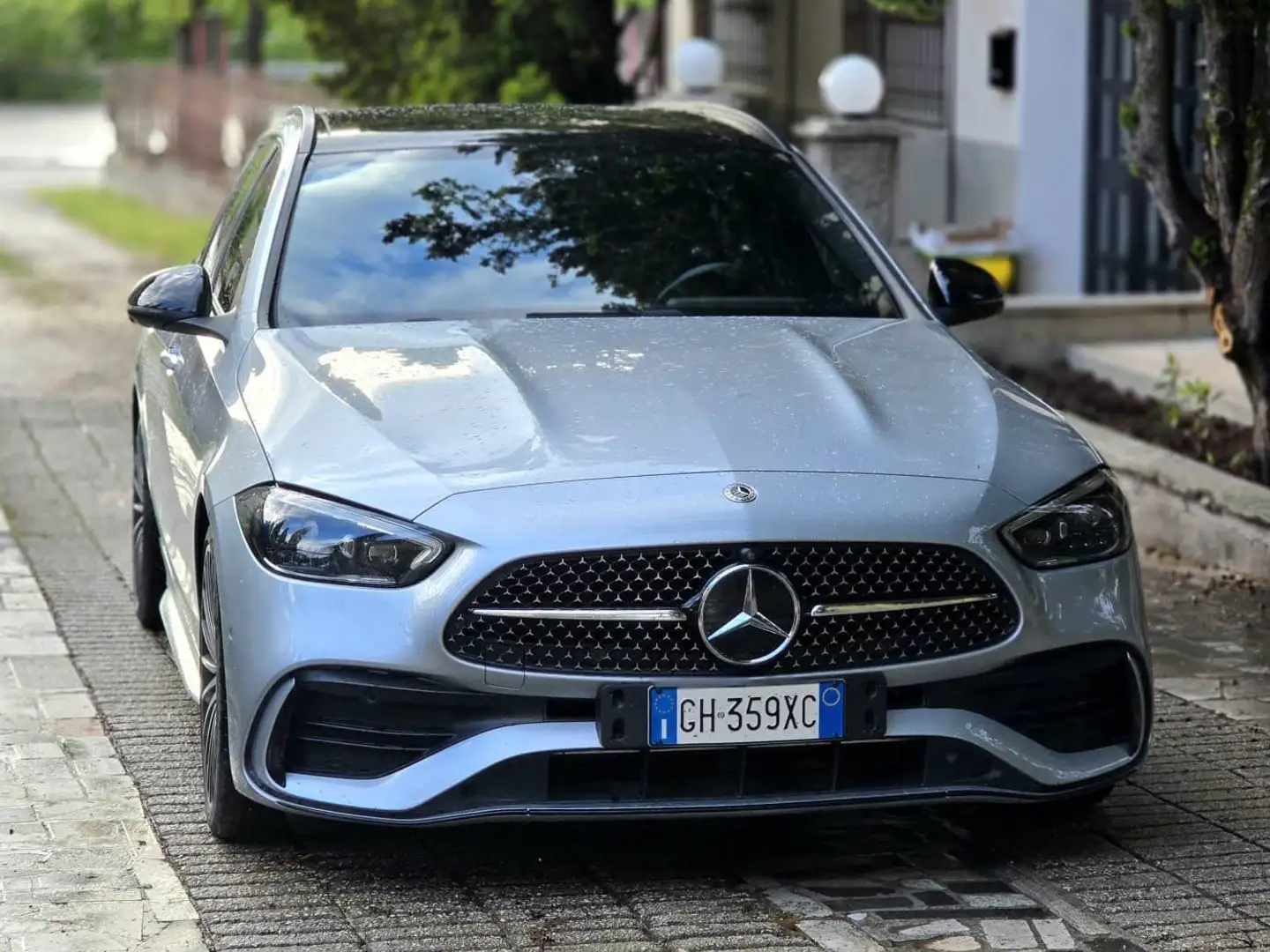 Mercedes-Benz C 300 SW d mhev AMG Line, Premium Plus auto Argento - 1