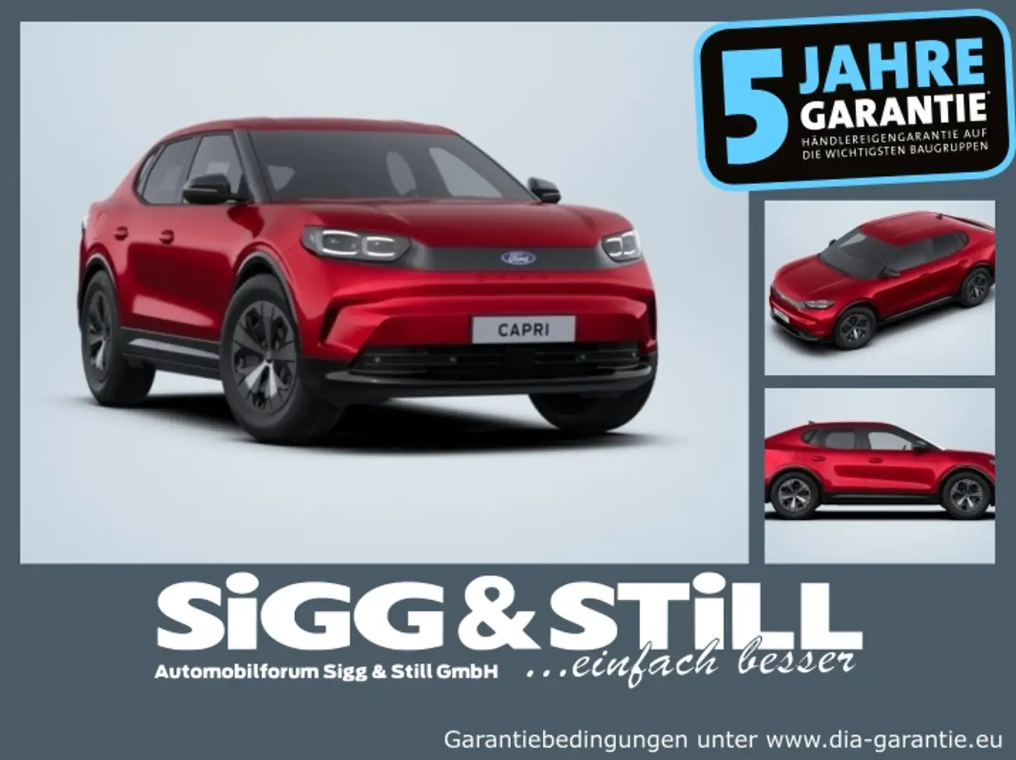 Ford Capri ELEKTRO Extended Range RWD NAVI*360°*IACC Rojo - 1