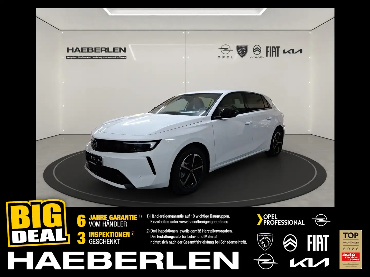 Opel Astra Edition 1.2 Turbo *Sitzh.*Kamera*Allwetter Bianco - 1