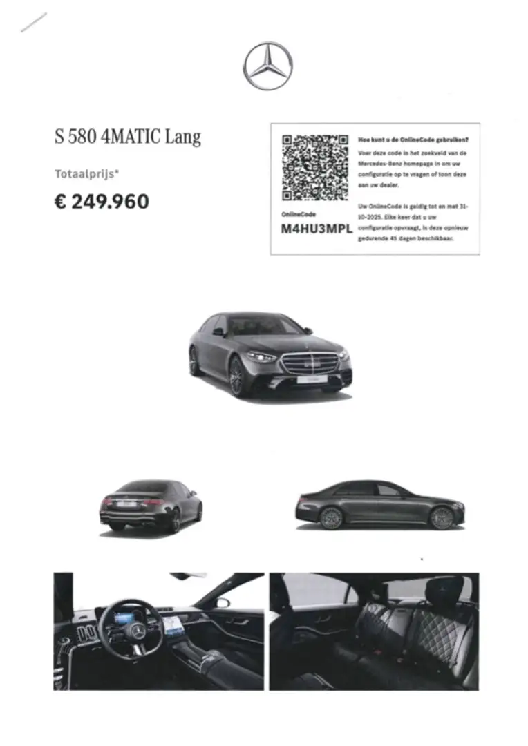 Mercedes-Benz S 580 S V8 4MATIC Lang AMG Line | NP € 253406 | BTW Auto Grau - 2