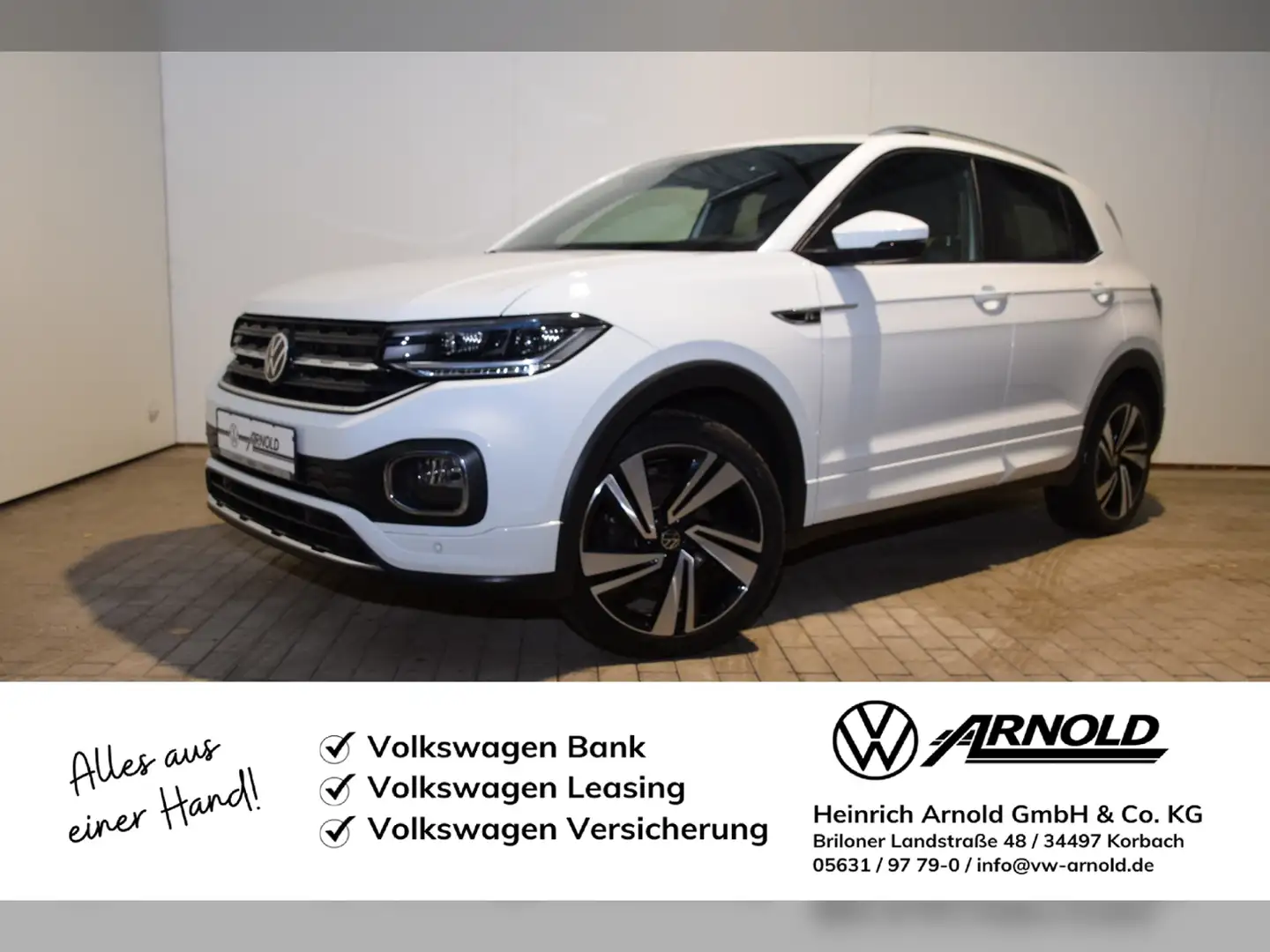 Volkswagen T-Cross TSI R-Line Blanc - 1