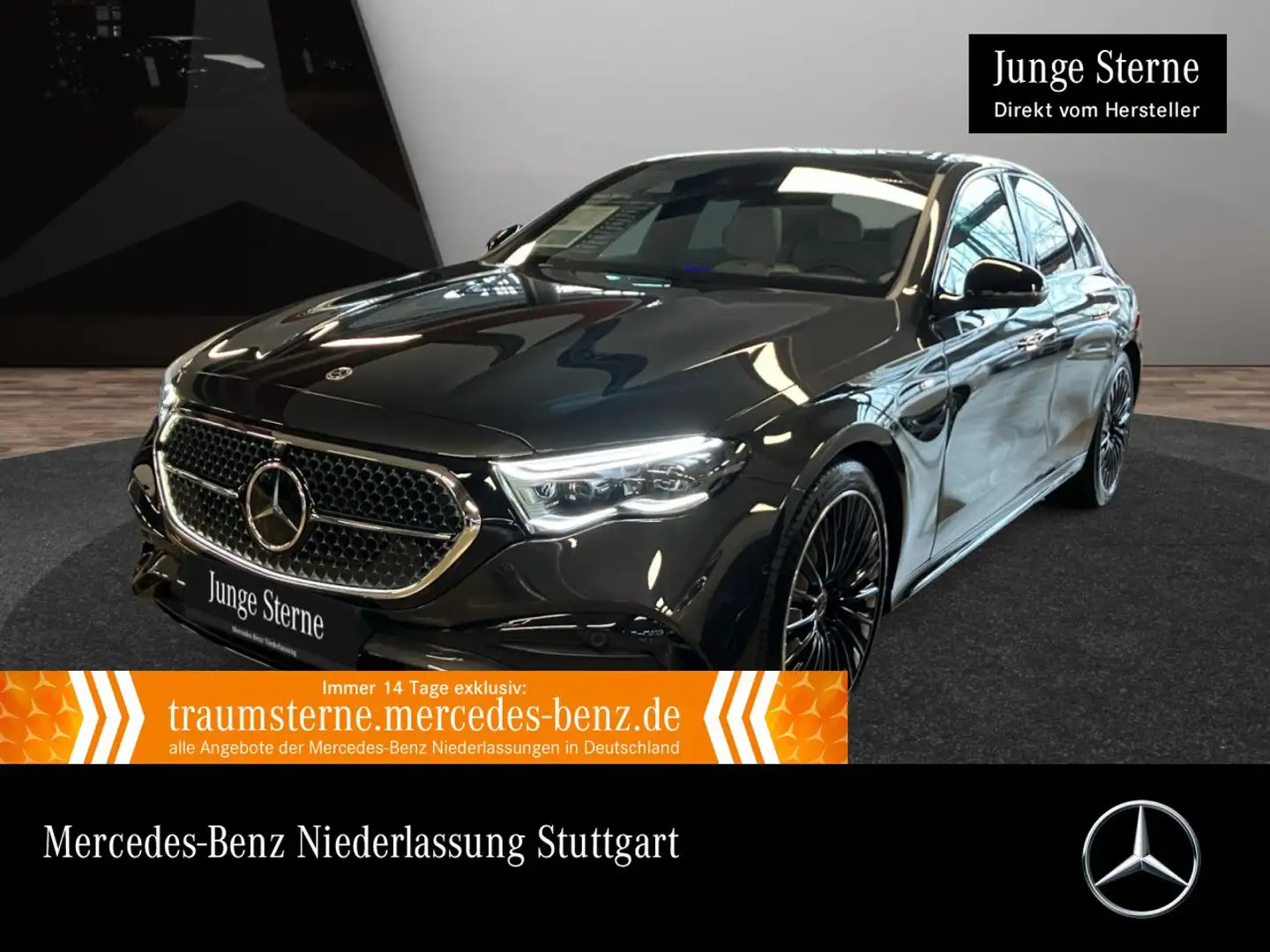 Mercedes-Benz E 400 e 4M Hybrid AMG Fahrass 360° Airmat Pano HUD Gris - 1