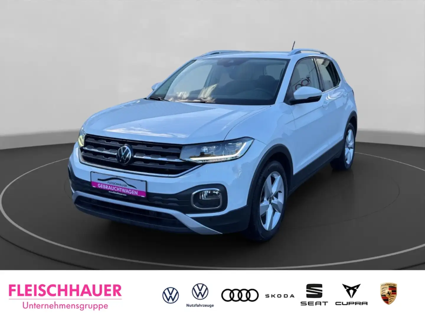 Volkswagen T-Cross Style 1.0 TSI  ACC+CarPlay+RK+PDC-Plus+LED+DAB Weiß - 1