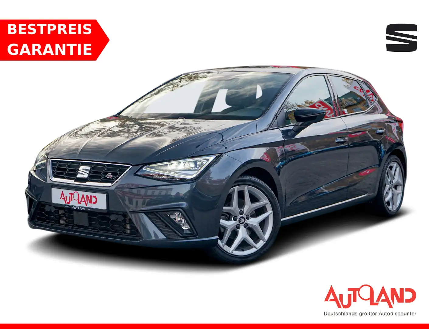 SEAT Ibiza 1.0 TSI FR LED Android Apple Tempomat PDC Grau - 1