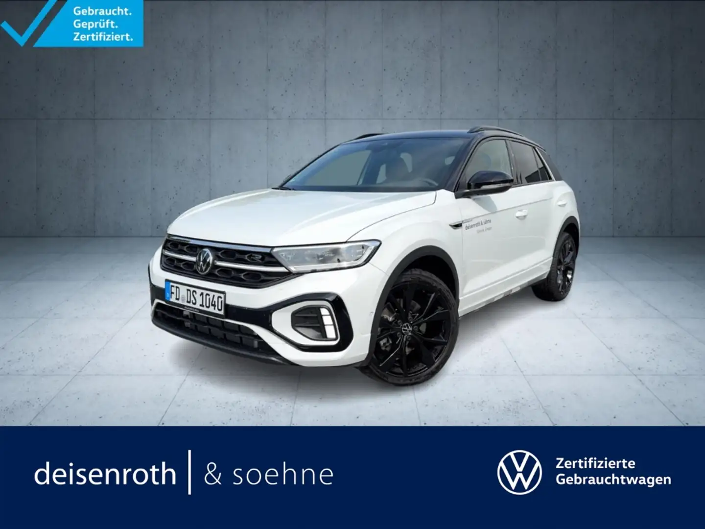 Volkswagen T-Roc R-Line 1.5 TSI DSG Matrix/Nav/Kam/AppCon/Assist Blanc - 1