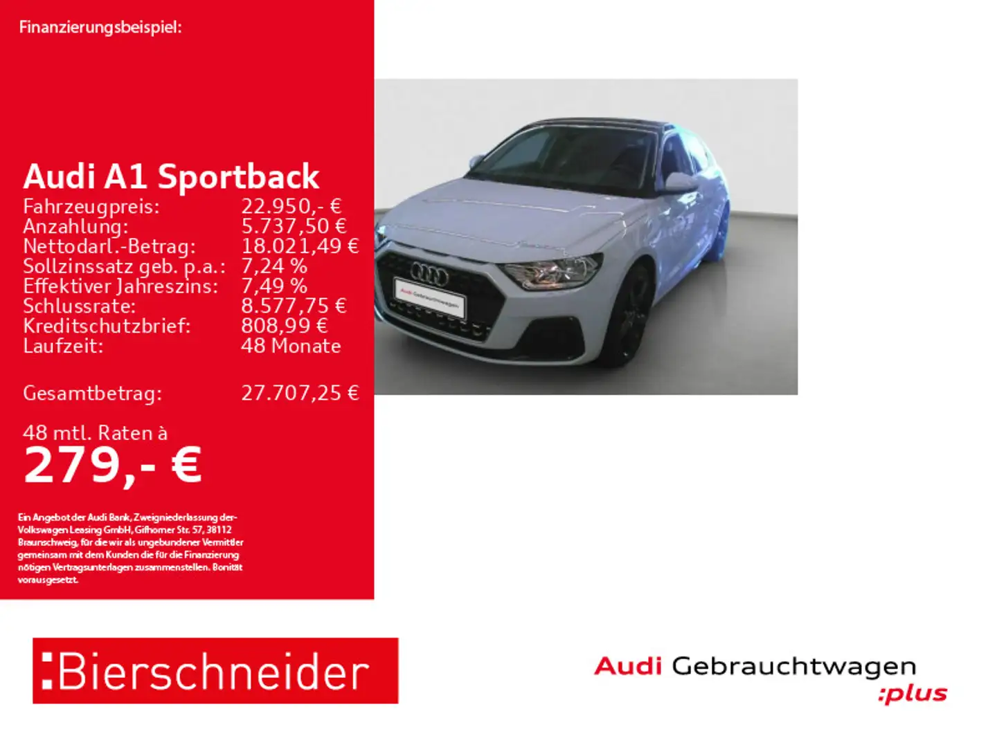 Audi A1 25 TFSI advanced 17 PDC SHZ GRA Weiß - 1
