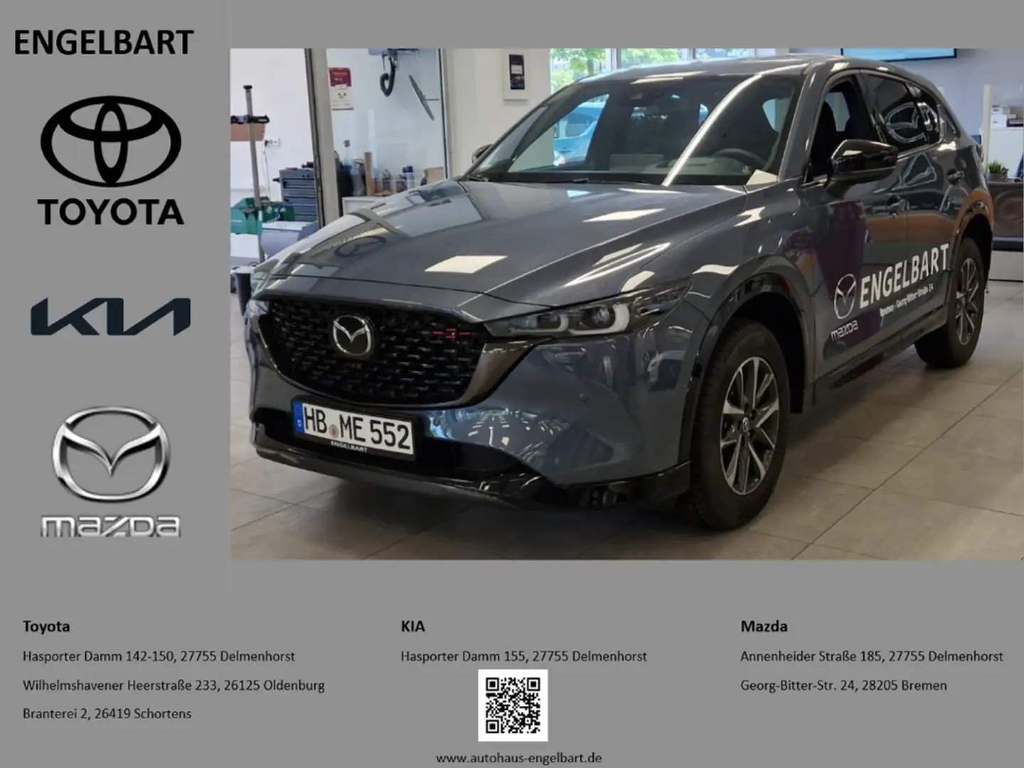 Mazda CX-5 Homura 2.5L 194PS HUD Navi Leder digitales Cockpit Grau - 1