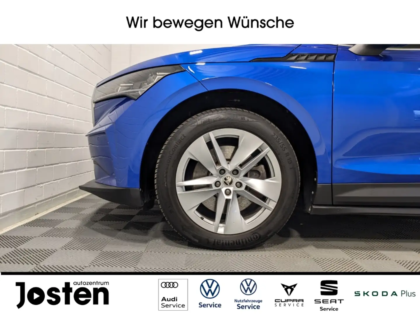 Skoda Enyaq Loft 80 Matrix CarPlay Navi Wärmepumpe ACC Bleu - 2