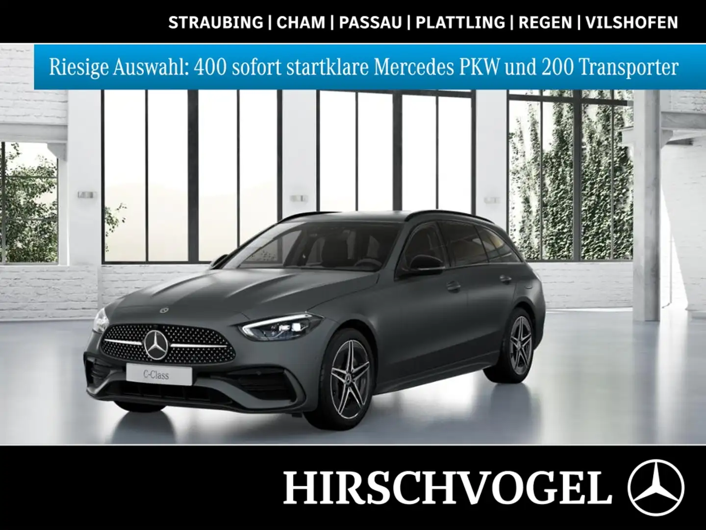 Mercedes-Benz C 300 e AMG-Line+Night+AHK+DISTRON+MBUX+Navi-Pr. Grau - 1