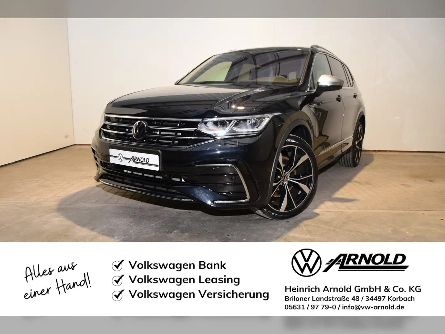Volkswagen Tiguan Allspace R-Line 2,0 l TDI 7-Gang-DSG Schwarz - 1