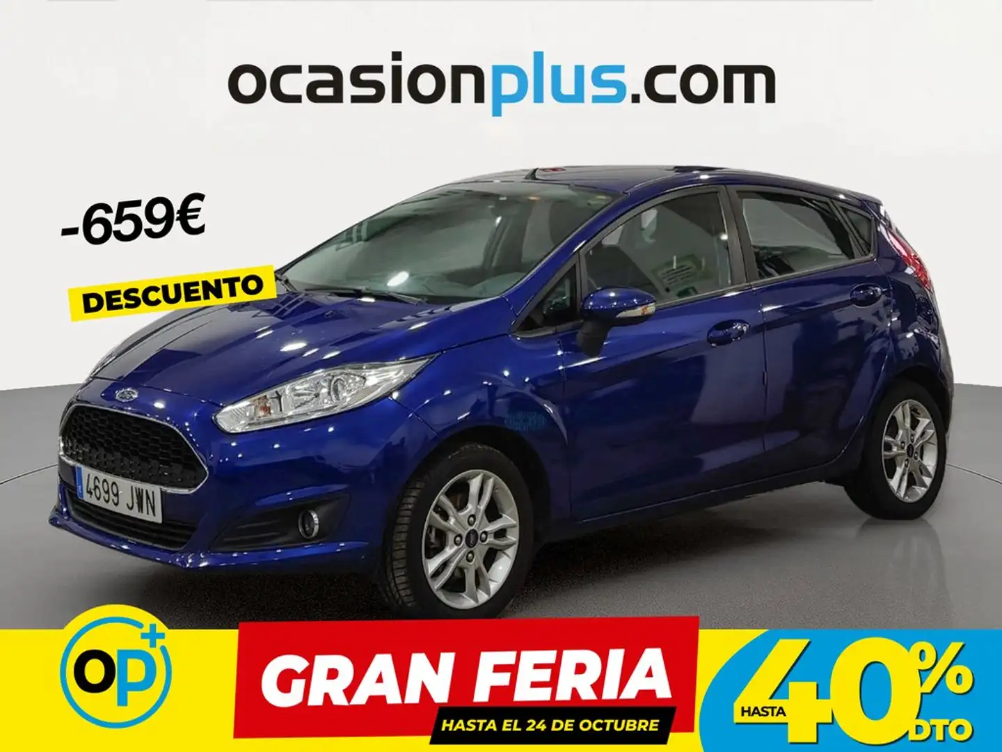 Ford Fiesta 1.0 EcoBoost Trend Azul - 1