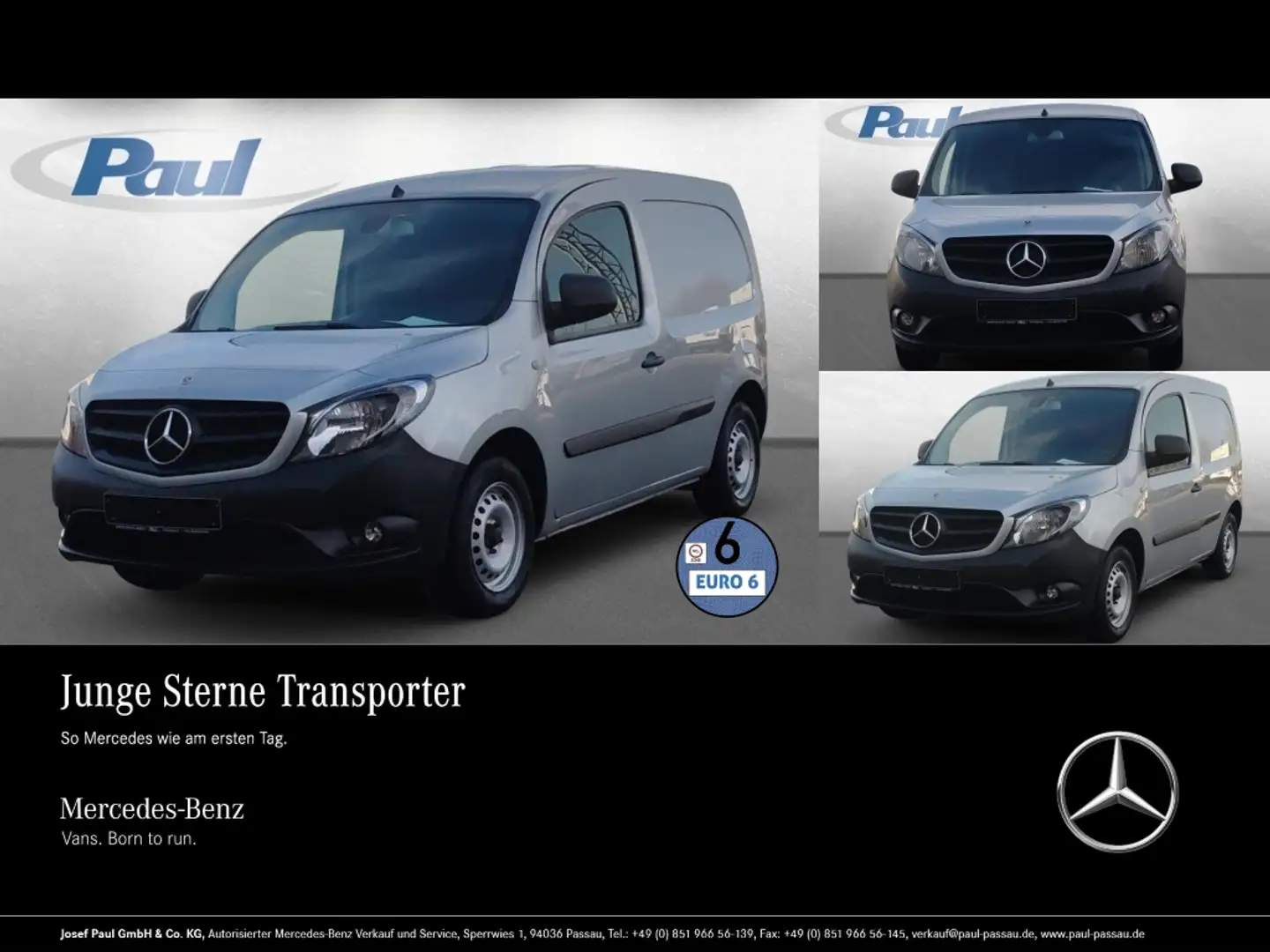 Mercedes-Benz Citan 109 CDI KA Navi+Kamera+Klima+Tempomat+SHZ Silber - 1