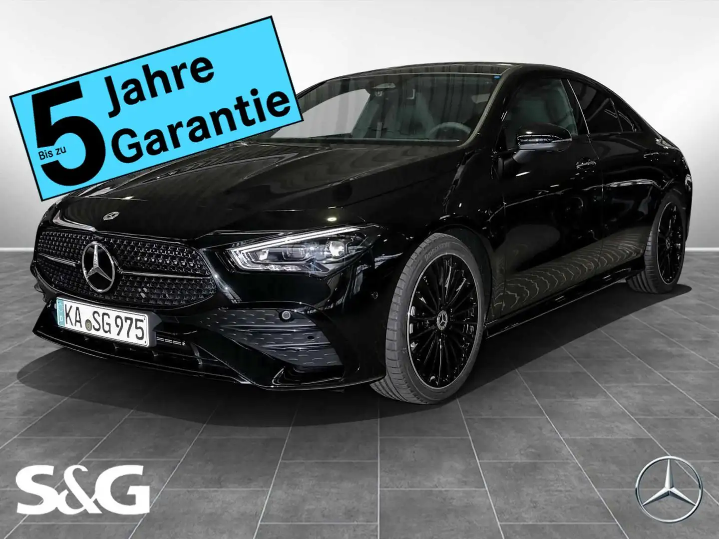 Mercedes-Benz CLA 200 Coupé Ed. AMG Night+MBUX+M-LED+360°+Pano Nero - 1