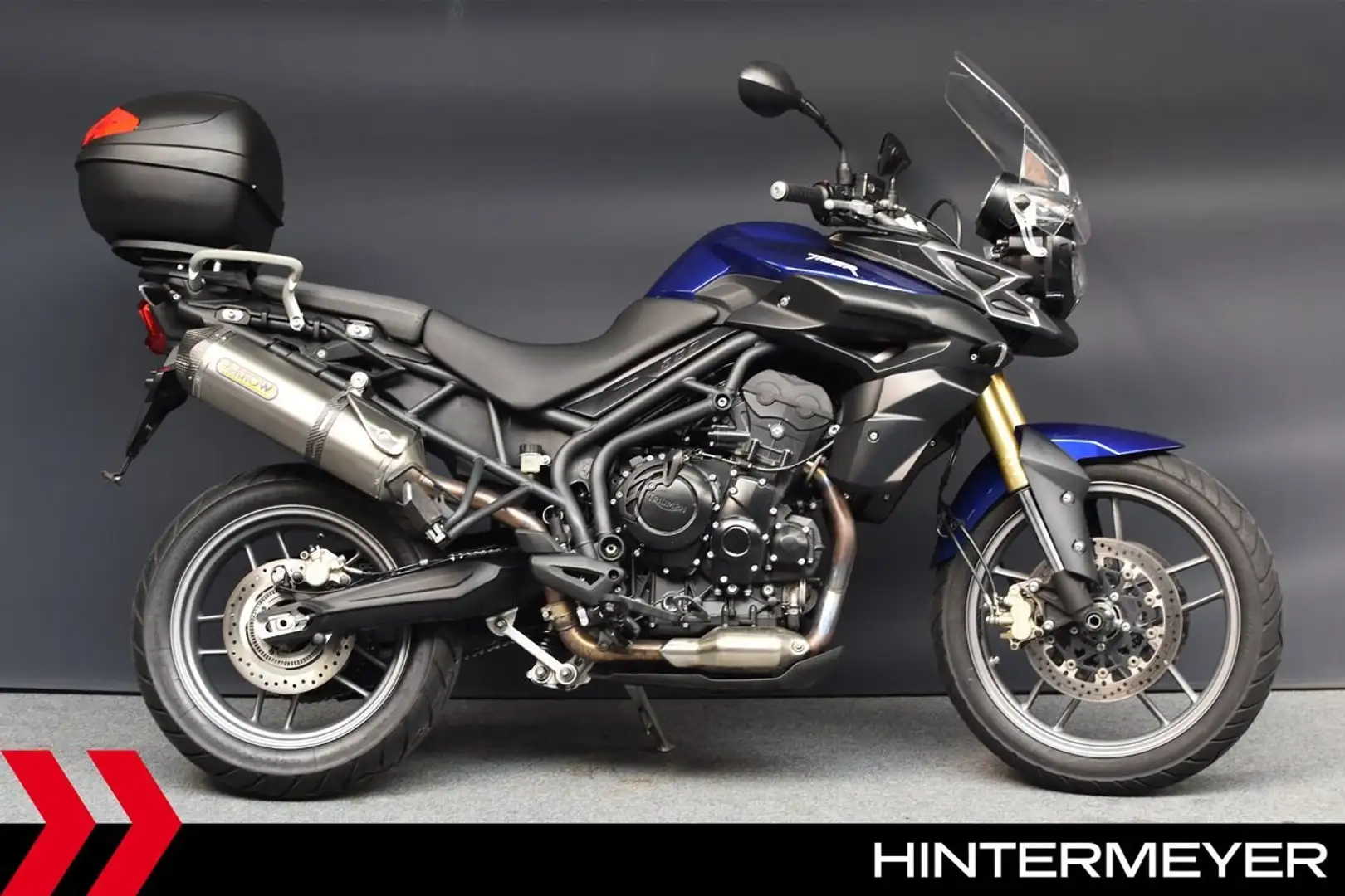 Triumph Tiger 800 ///- ARROW-AUSPUFF Blau - 1