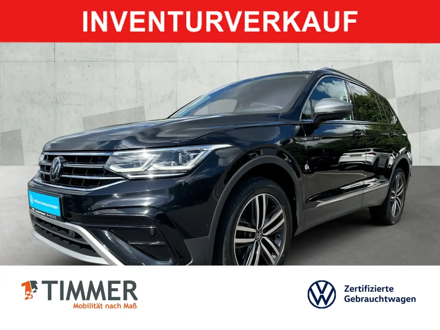 Volkswagen Tiguan Allspace 2.0 TDI DSG 4x4 ELEGANCE *7-SITZ *IQ.LIGHT *AHK * Schwarz - 1