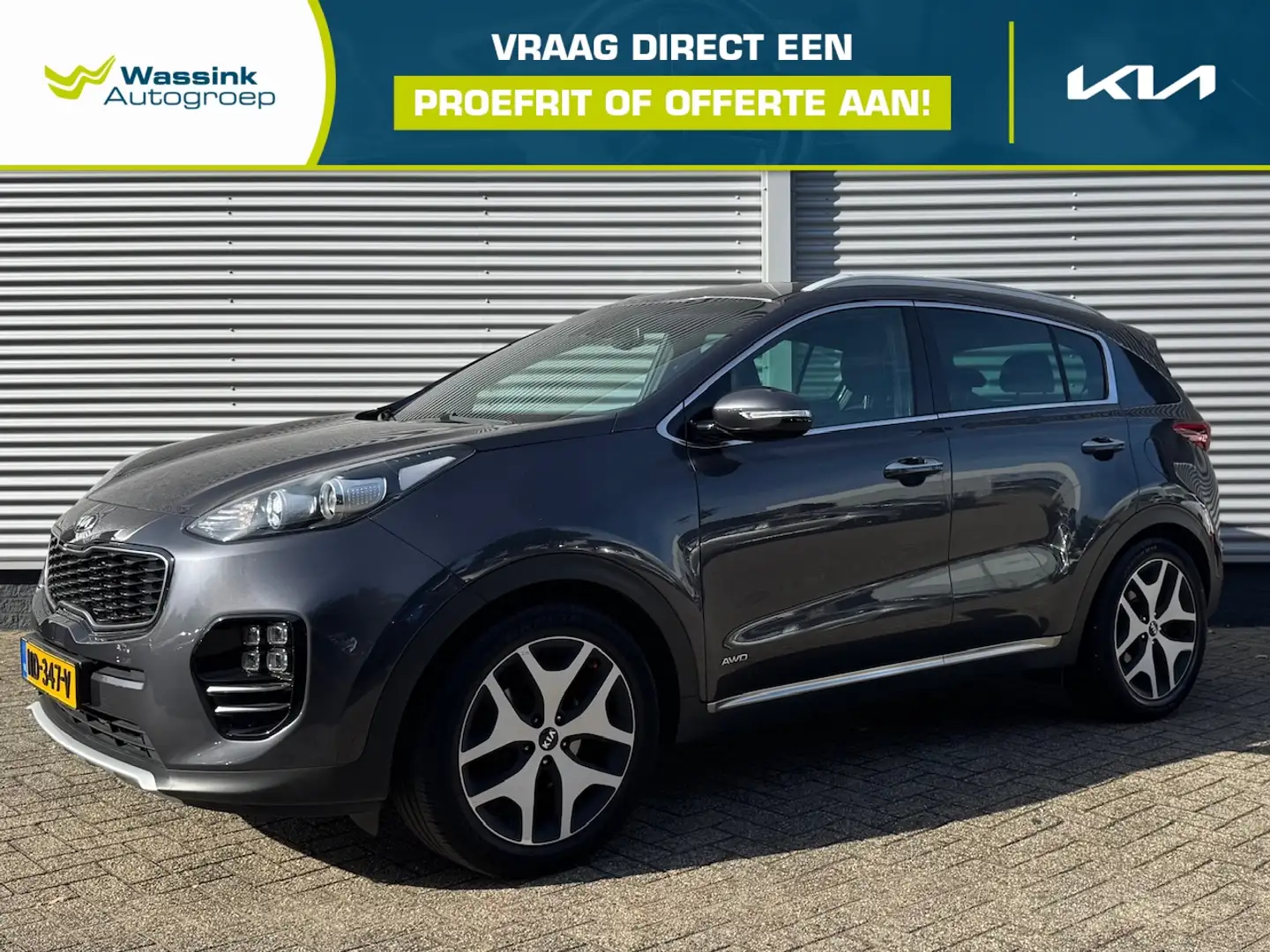 Kia Sportage 1.6 T-GDI 177pk DCT7 AWD GT-Line First Edition | C Grijs - 1