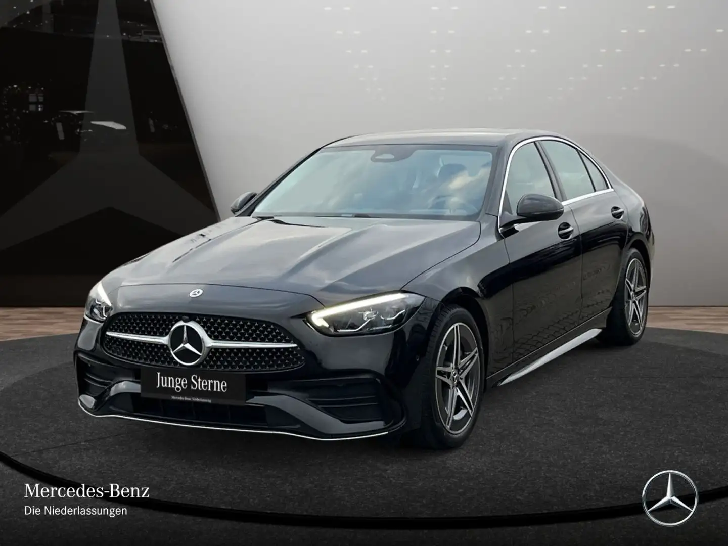 Mercedes-Benz C 220 d AMG+LED+KAMERA+TOTW+KEYLESS+9G Schwarz - 2