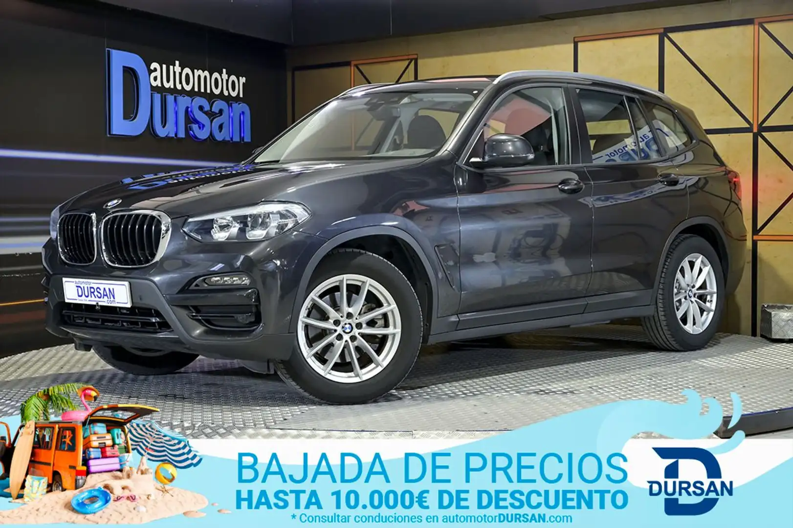 BMW X3 xDrive 20dA Gris - 1