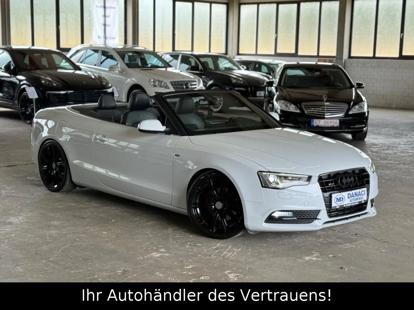 Audi A5 Cabriolet 2.0 TDI S-LINE*Carplay*Tempomat Weiß - 1