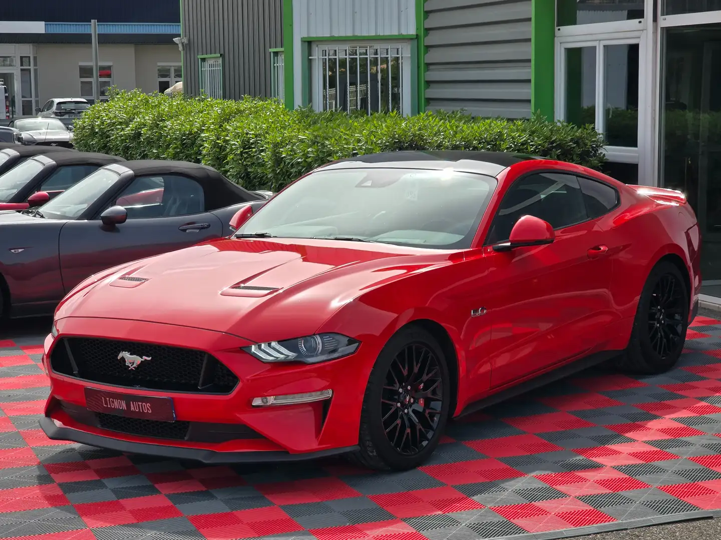 Ford Mustang V8 Fastback Gt 450ch Bva10 Premium Rouge - 1