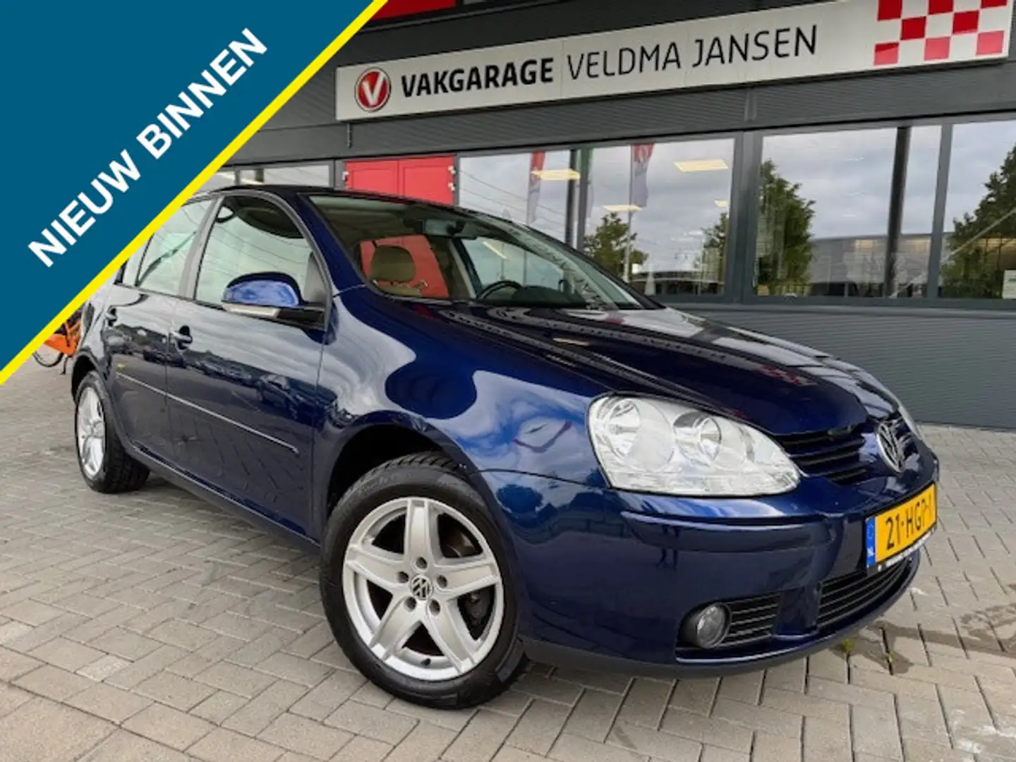 Volkswagen Golf 1.6 FSI COMFORTLINE 5-DRS. + ECC/LMV/LEDER Bleu - 1