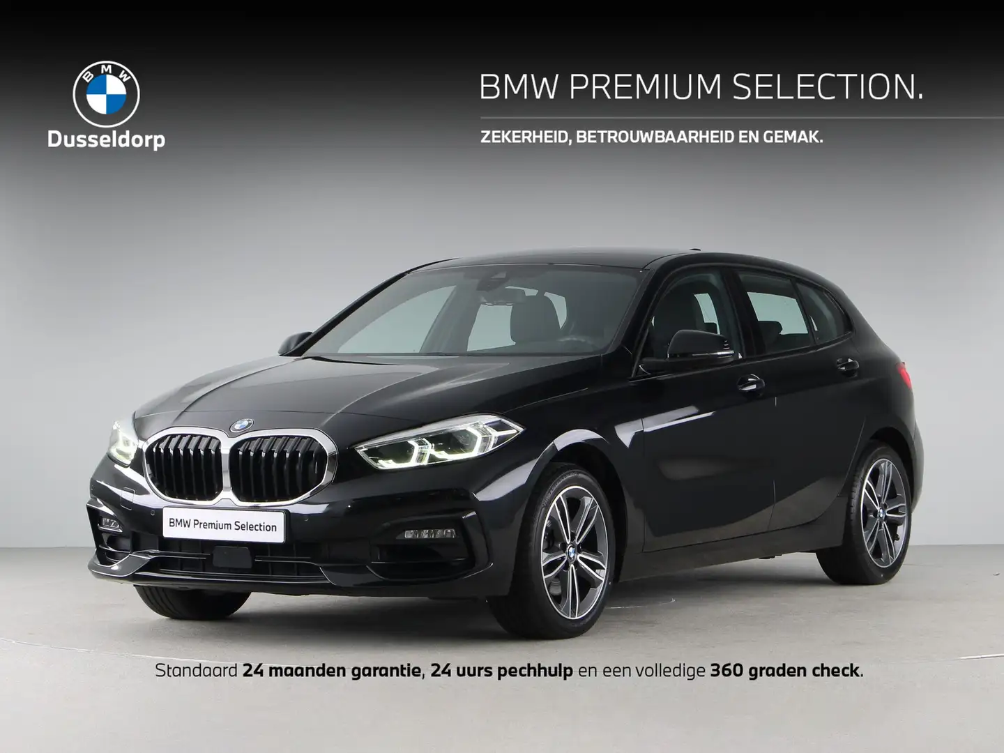 BMW 118 1 Serie 118i Sport Line Zwart - 1