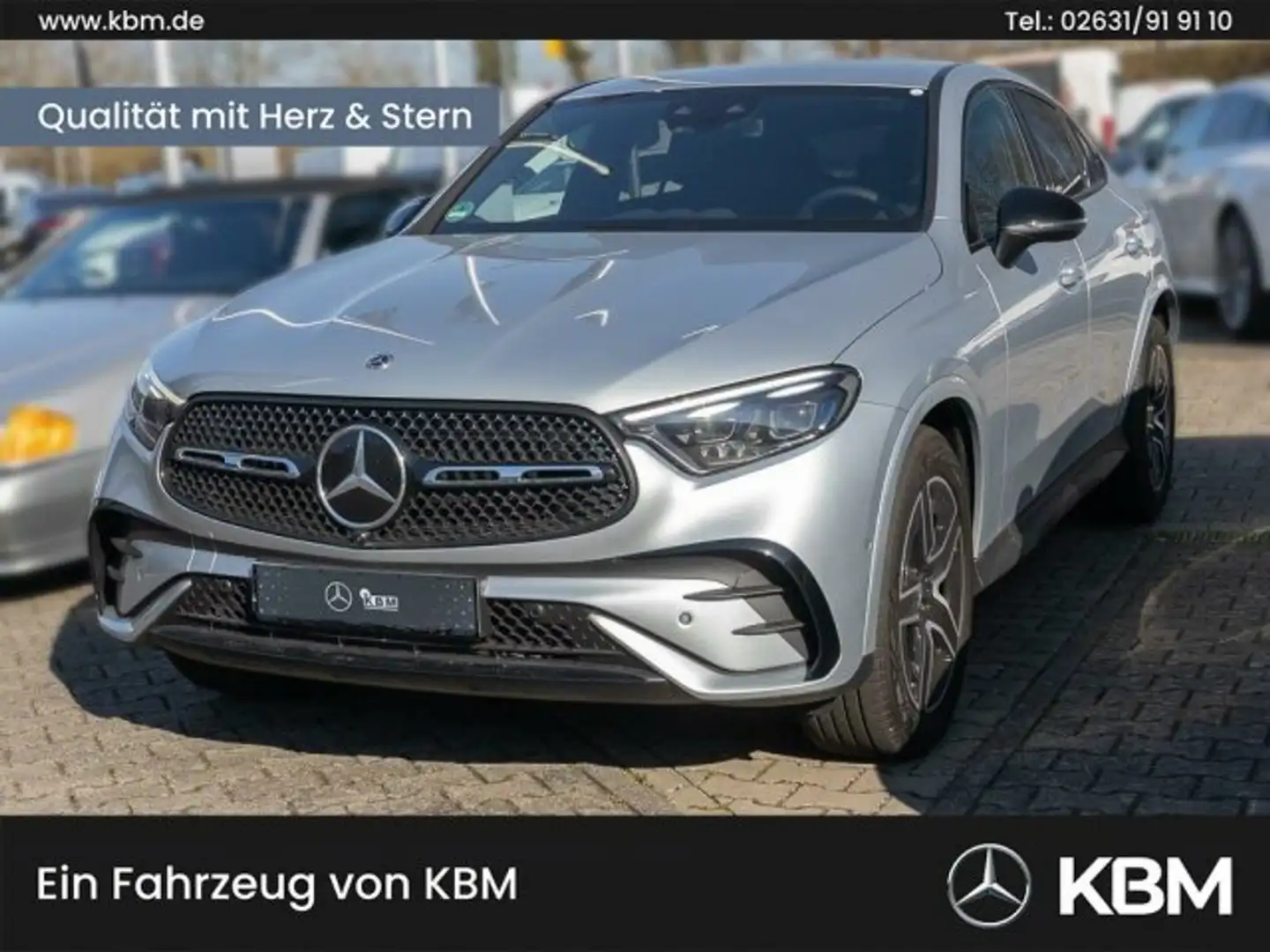 Mercedes-Benz GLC 220 GLC 220 d 4M Coupé AMG°360°MEMO°DIGI°NIGHT°BURM° Zilver - 1