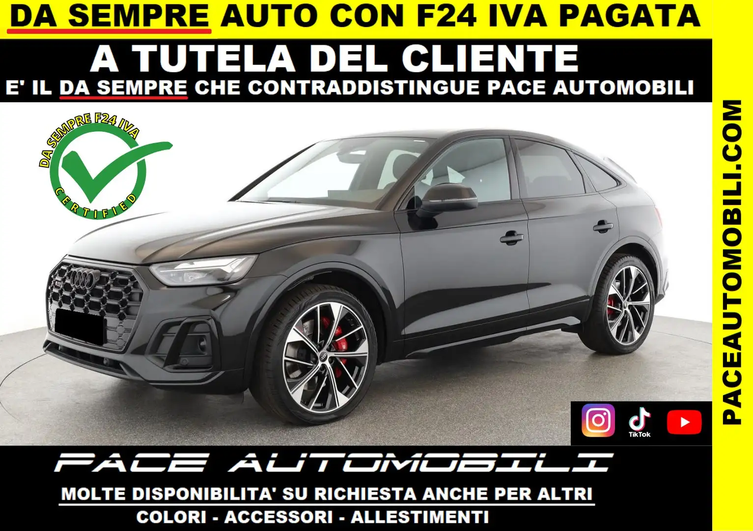 Audi SQ5 TDI B&O QUATTRO SPB SPORTBACK BLACK PACK 21" ACC Fekete - 1