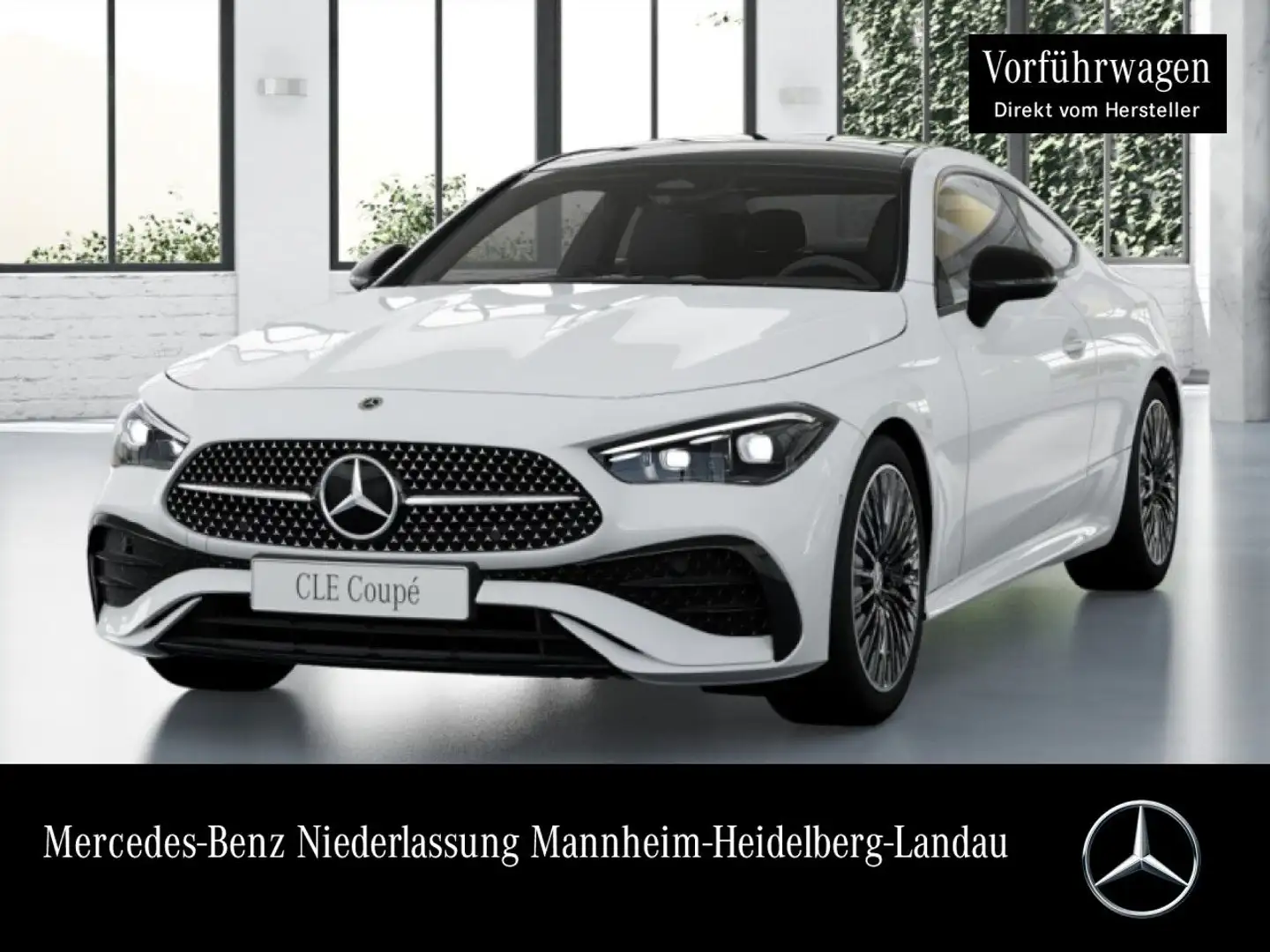 Mercedes-Benz CLE 300 4M AMG+NIGHT+PANO+BURMESTER+KAMERA+KEYLESS Weiß - 1