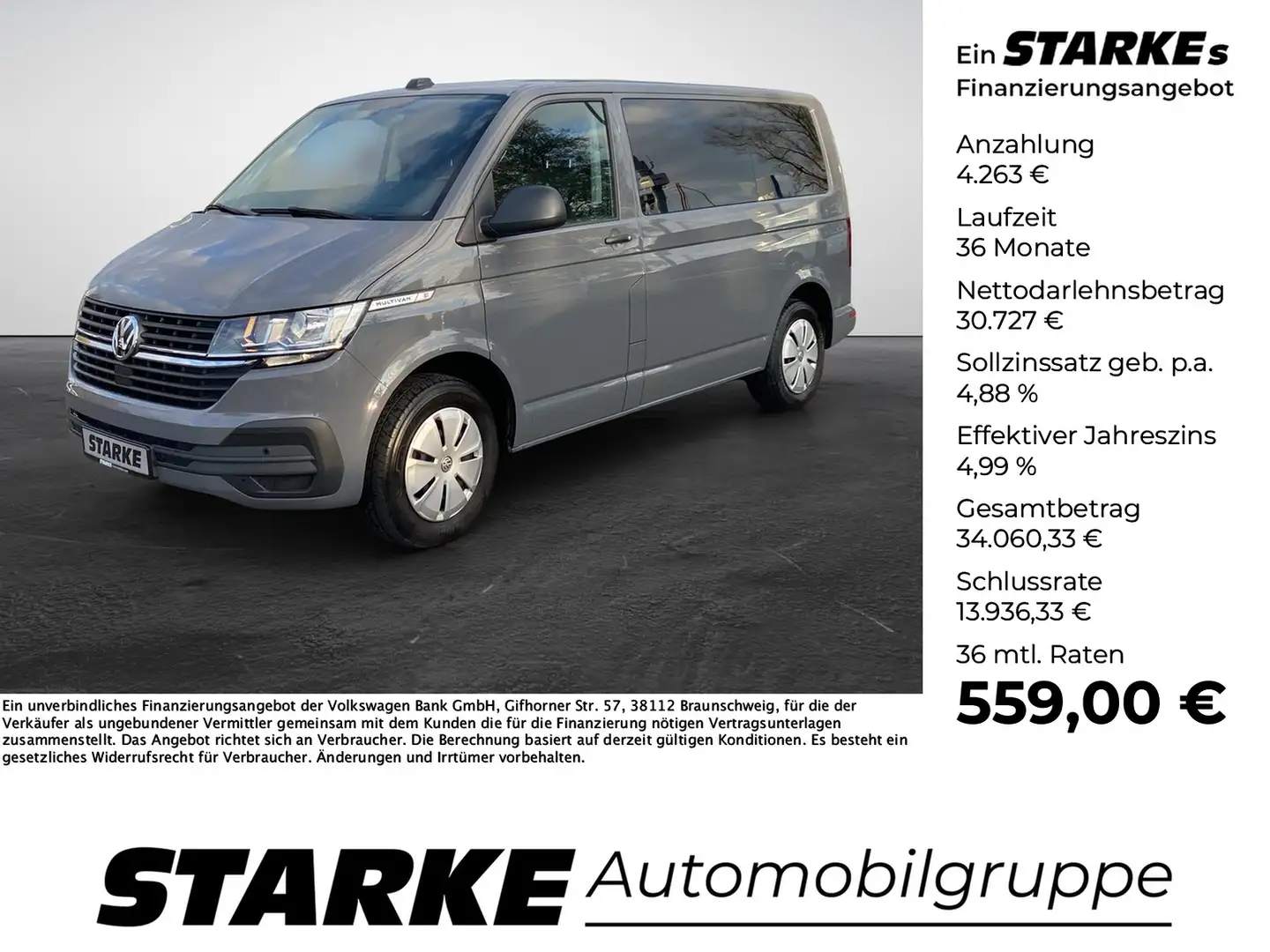 Volkswagen T6 Multivan T6.1 2.0 TDI Family Gris - 1