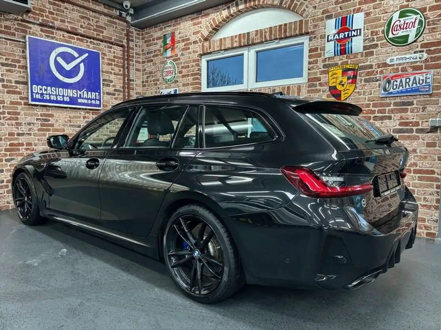 BMW 340 M340d Touring 3.0 340ch Auto xDrive CUIR Zwart - 2