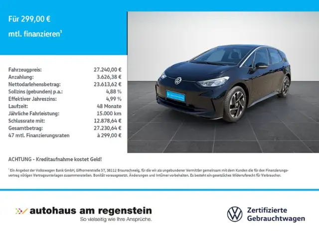 Volkswagen ID.3 Pro 150 kW LED Nav