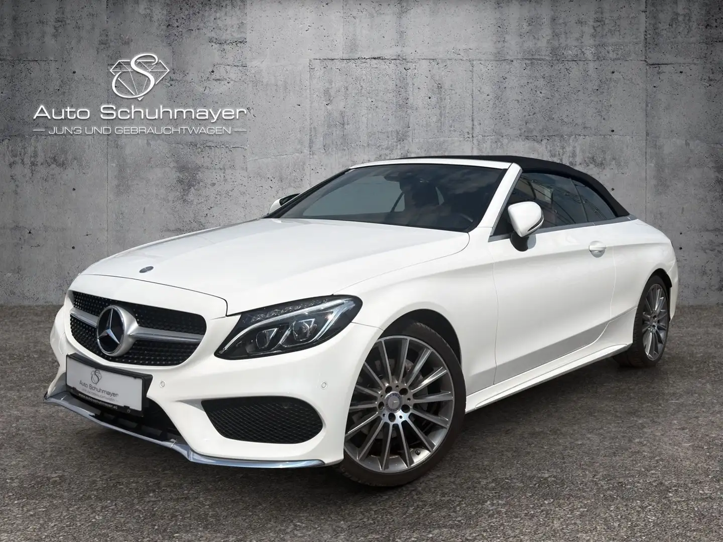 Mercedes-Benz C 200 Cabrio AMG Line Aut. Weiß - 2