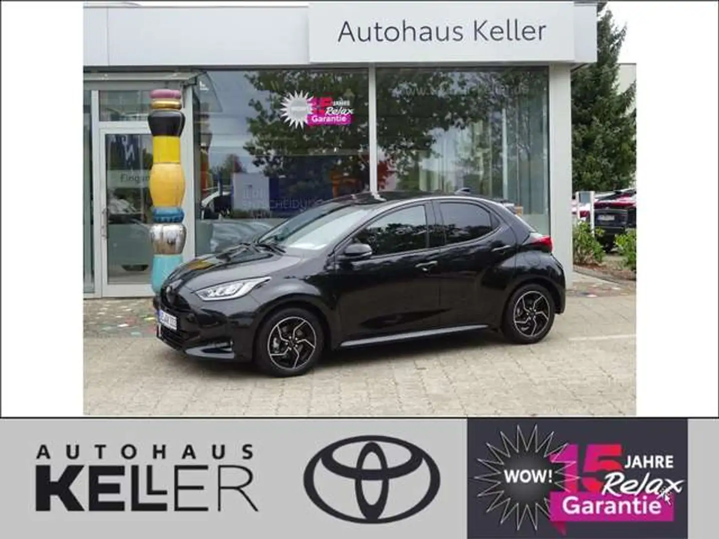Toyota Yaris Hybrid 130 1.5 VVT-i Style Schwarz - 1