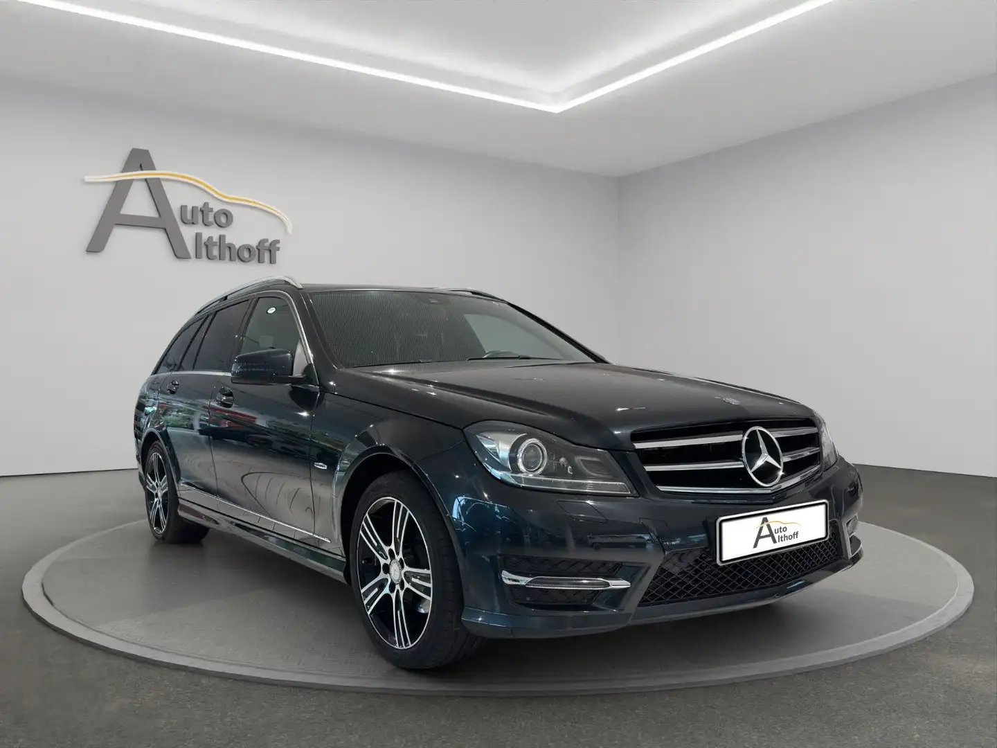 Mercedes-Benz C 180 T AUTOMATIK AHK AMG-PAKET NAVI XENON TEMP Negro - 1