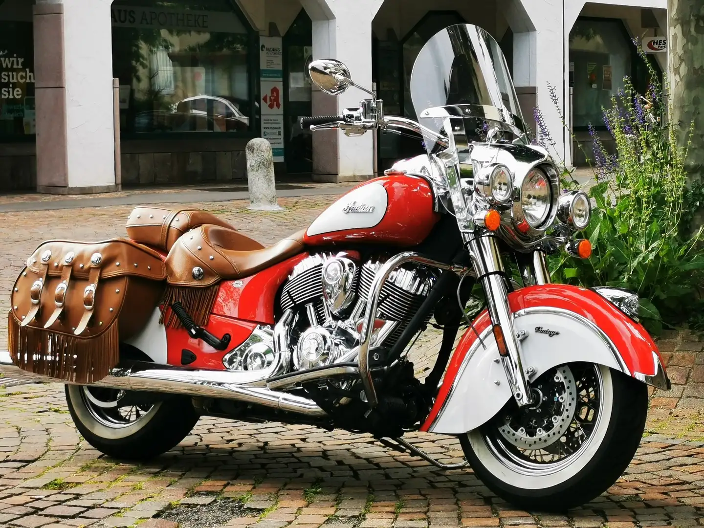 Indian Chieftain chief Vintage icon Rojo - 1