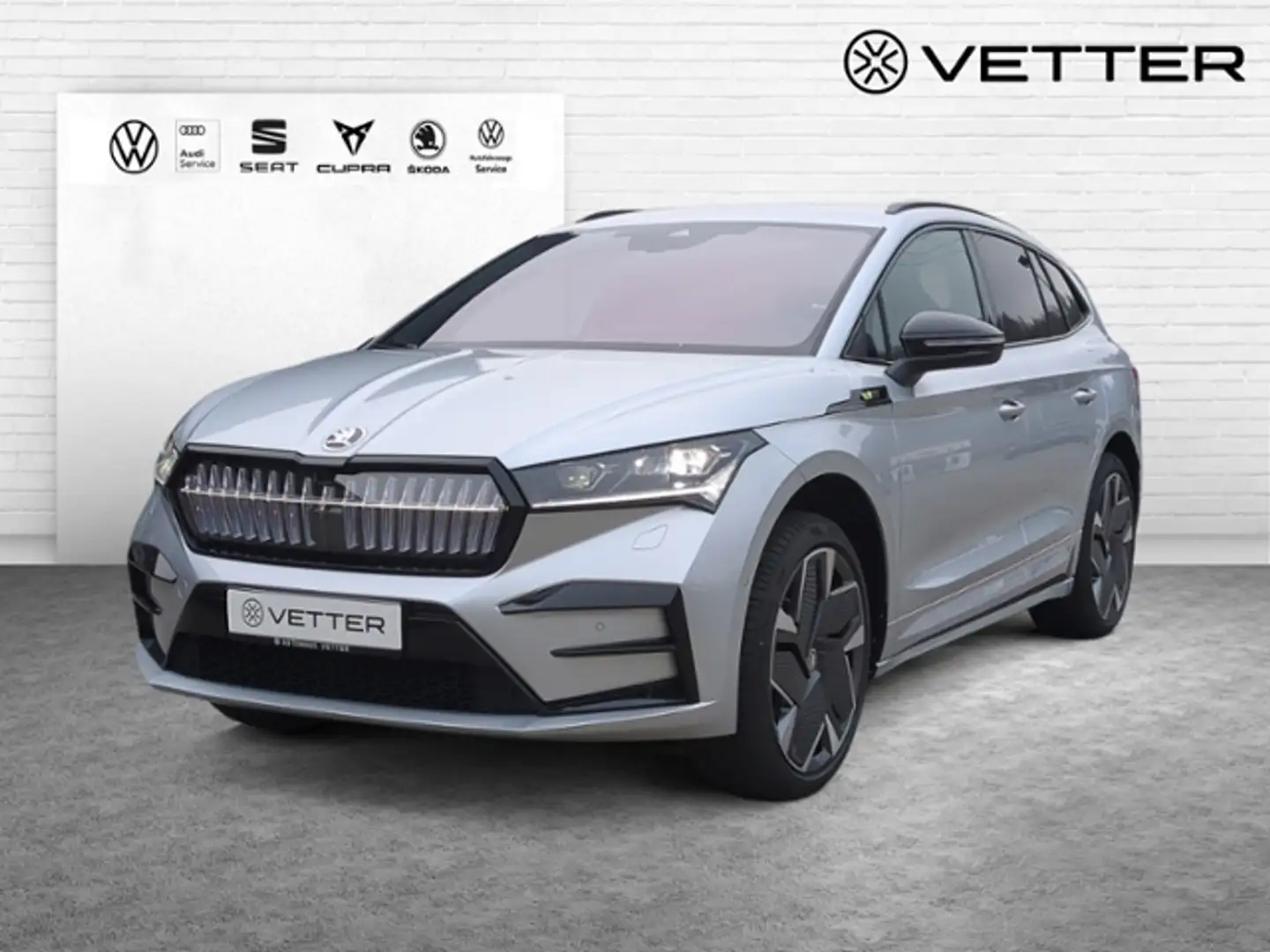 Skoda Enyaq RS MATRIX HEADUP LEDER AHK 4x4 Silber - 1