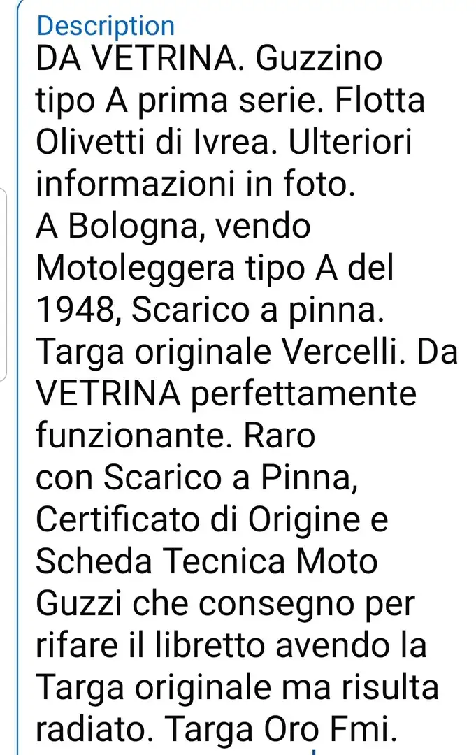 Moto Guzzi Інші Motoleggera Guzzino 65cc Червоний - 2