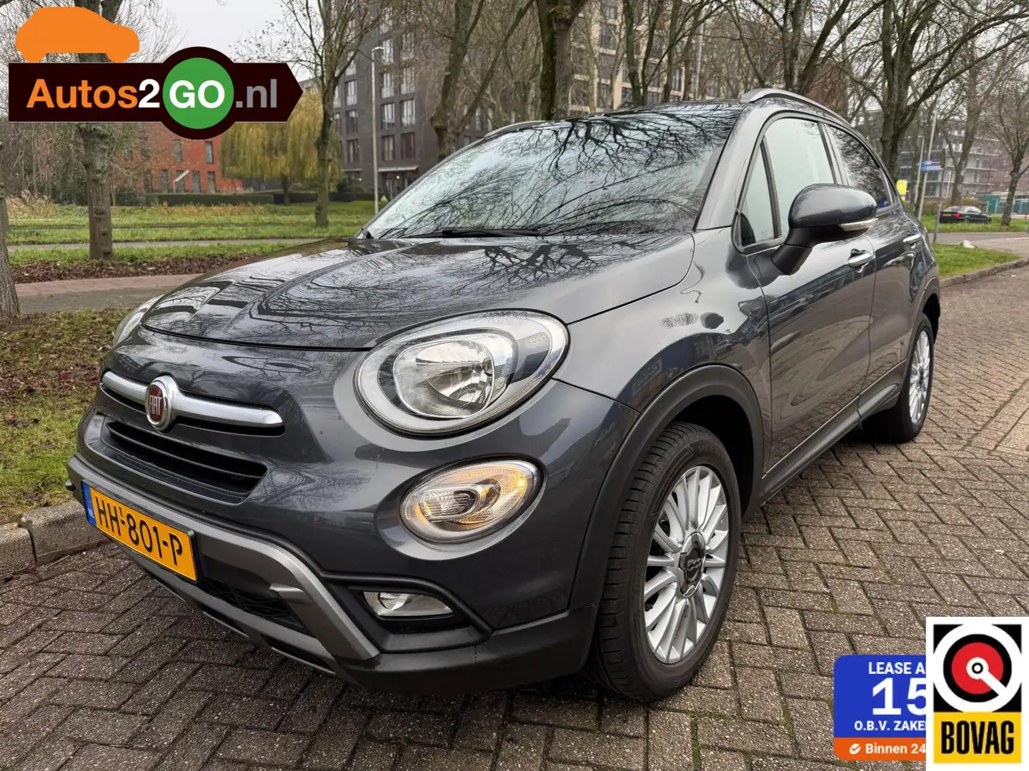 Fiat 500X 1.4 Turbo MultiAir Lounge I Airco I Navi I trekhaa Gris - 1